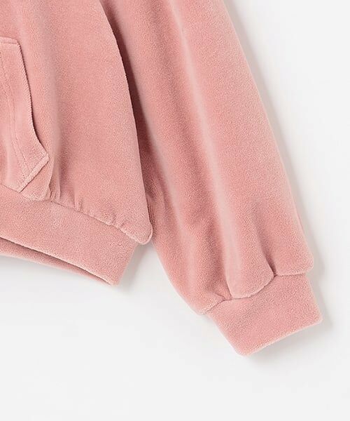 Lycee mine / リセマイン パーカー | 【もっちりベロア】【セットアップ可】ギャザースリーブジップパーカ | 詳細10