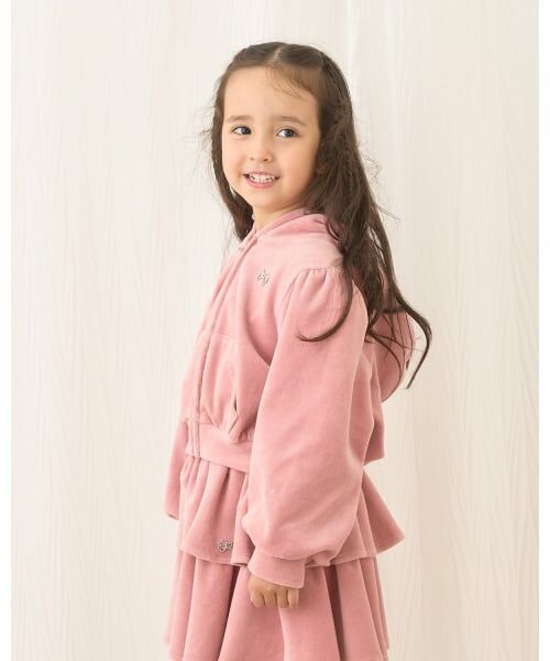 Lycee mine / リセマイン パーカー | 【もっちりベロア】【セットアップ可】ギャザースリーブジップパーカ | 詳細17