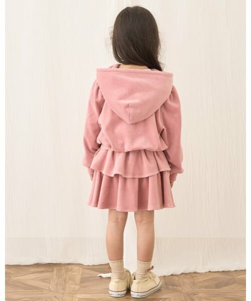 Lycee mine / リセマイン パーカー | 【もっちりベロア】【セットアップ可】ギャザースリーブジップパーカ | 詳細18