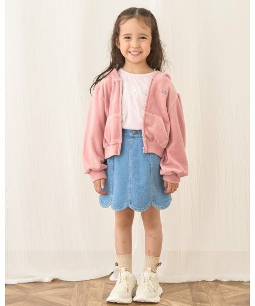 Lycee mine / リセマイン パーカー | 【もっちりベロア】【セットアップ可】ギャザースリーブジップパーカ | 詳細19