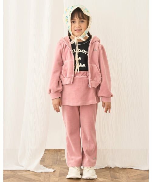 Lycee mine / リセマイン パーカー | 【もっちりベロア】【セットアップ可】ギャザースリーブジップパーカ | 詳細20