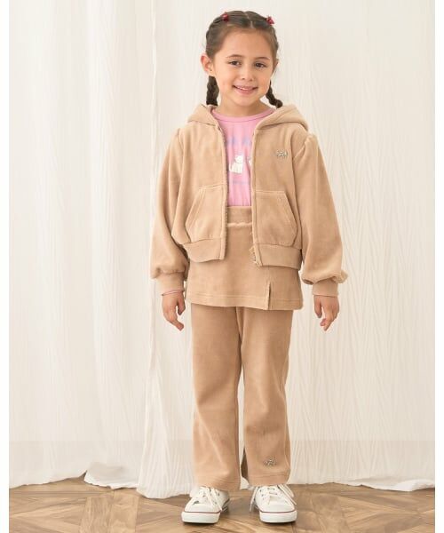 Lycee mine / リセマイン パーカー | 【もっちりベロア】【セットアップ可】ギャザースリーブジップパーカ | 詳細21