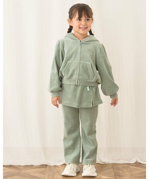 Lycee mine / リセマイン パーカー | 【もっちりベロア】【セットアップ可】ギャザースリーブジップパーカ | 詳細25