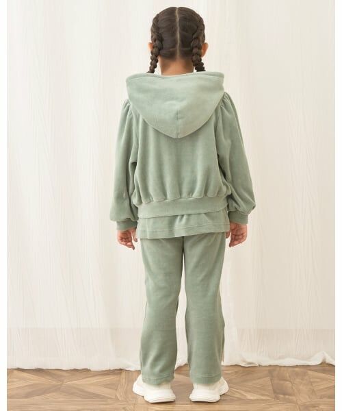 Lycee mine / リセマイン パーカー | 【もっちりベロア】【セットアップ可】ギャザースリーブジップパーカ | 詳細26