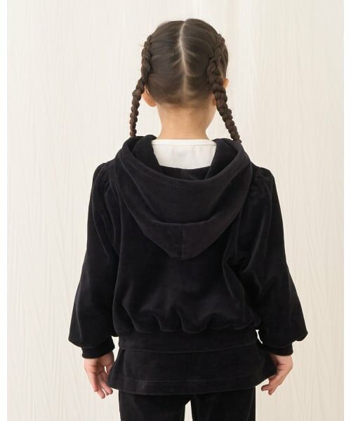 Lycee mine / リセマイン パーカー | 【もっちりベロア】【セットアップ可】ギャザースリーブジップパーカ | 詳細30