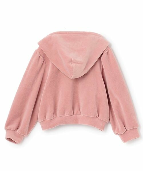 Lycee mine / リセマイン パーカー | 【もっちりベロア】【セットアップ可】ギャザースリーブジップパーカ | 詳細6