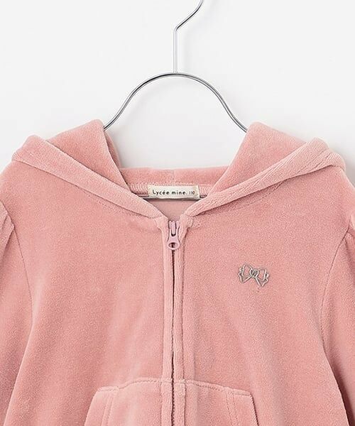 Lycee mine / リセマイン パーカー | 【もっちりベロア】【セットアップ可】ギャザースリーブジップパーカ | 詳細7