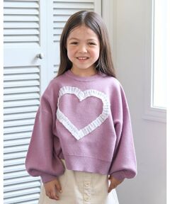 Lycee mine / リセマイン ニット・セーター | 【マシュマロみたいな着心地】【マシンウォッシャブル】ハート・リボンアソートモチーフセーター
