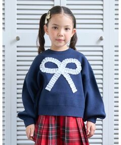 Lycee mine / リセマイン ニット・セーター | 【マシュマロみたいな着心地】【マシンウォッシャブル】ハート・リボンアソートモチーフセーター