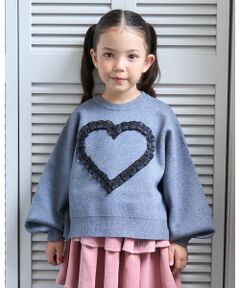 Lycee mine / リセマイン ニット・セーター | 【マシュマロみたいな着心地】【マシンウォッシャブル】ハート・リボンアソートモチーフセーター