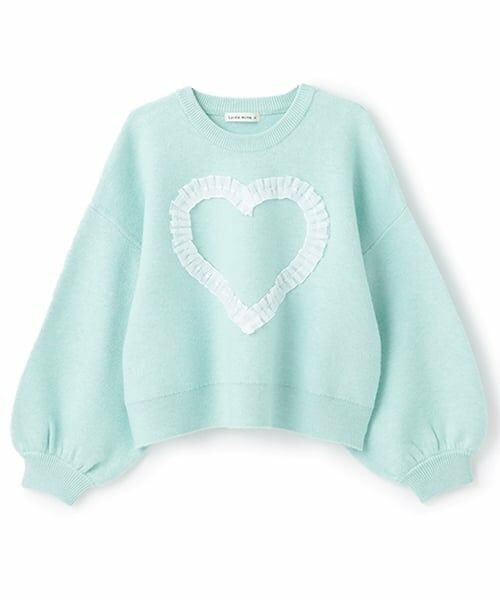 Lycee mine / リセマイン ニット・セーター | 【マシュマロみたいな着心地】【マシンウォッシャブル】ハート・リボンアソートモチーフセーター | 詳細2