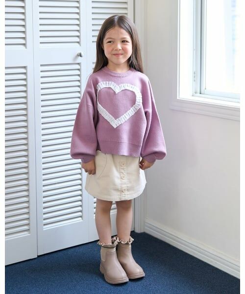Lycee mine / リセマイン ニット・セーター | 【マシュマロみたいな着心地】【マシンウォッシャブル】ハート・リボンアソートモチーフセーター | 詳細21