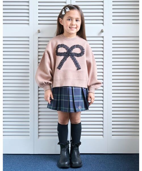 Lycee mine / リセマイン ニット・セーター | 【マシュマロみたいな着心地】【マシンウォッシャブル】ハート・リボンアソートモチーフセーター | 詳細24