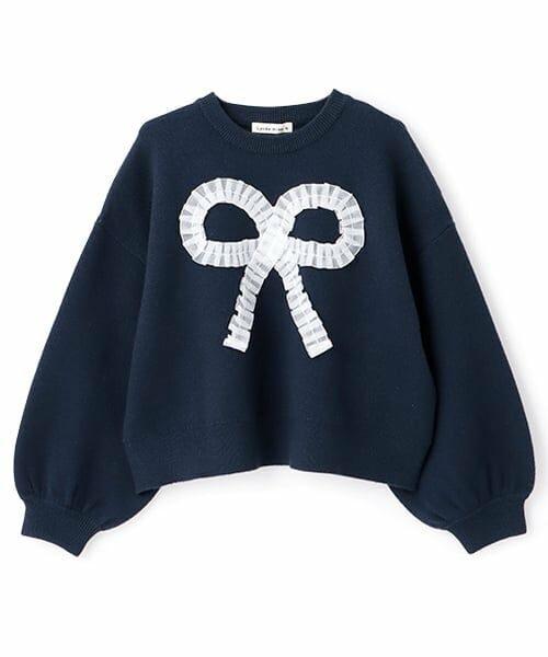 Lycee mine / リセマイン ニット・セーター | 【マシュマロみたいな着心地】【マシンウォッシャブル】ハート・リボンアソートモチーフセーター | 詳細3