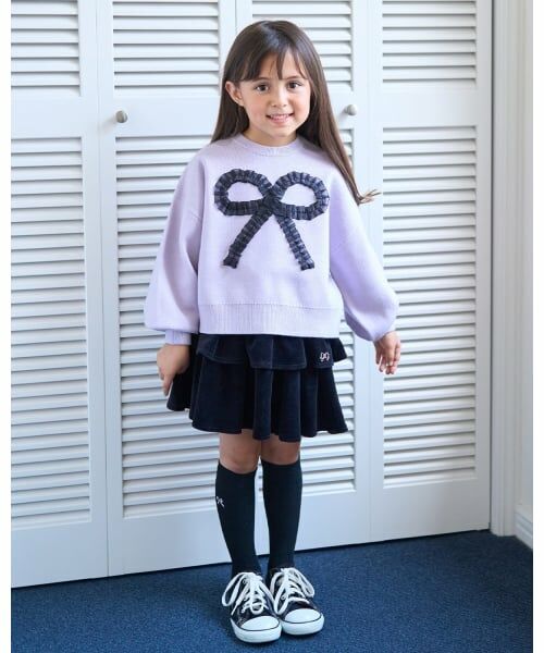 Lycee mine / リセマイン ニット・セーター | 【マシュマロみたいな着心地】【マシンウォッシャブル】ハート・リボンアソートモチーフセーター | 詳細30