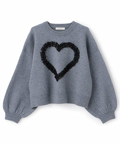 Lycee mine / リセマイン ニット・セーター | 【マシュマロみたいな着心地】【マシンウォッシャブル】ハート・リボンアソートモチーフセーター | 詳細5