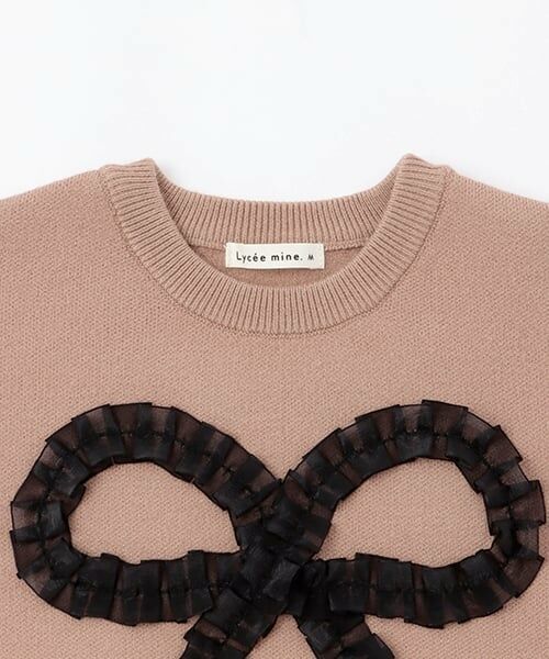 Lycee mine / リセマイン ニット・セーター | 【マシュマロみたいな着心地】【マシンウォッシャブル】ハート・リボンアソートモチーフセーター | 詳細8