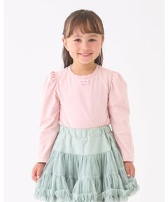 Lycee mine / リセマイン Tシャツ | 【Lycee mine バレエシリーズ】パワーショルダーリボン付きトップス