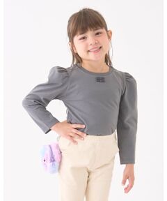 Lycee mine / リセマイン Tシャツ | 【Lycee mine バレエシリーズ】パワーショルダーリボン付きトップス