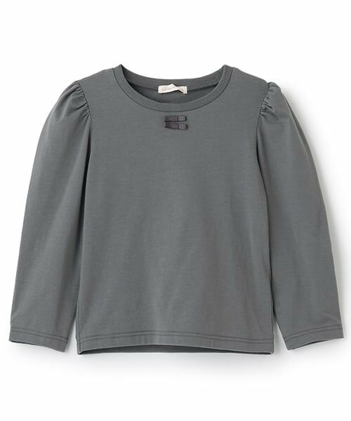 Lycee mine / リセマイン Tシャツ | 【Lycee mine バレエシリーズ】パワーショルダーリボン付きトップス | 詳細1