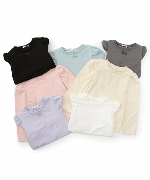 Lycee mine / リセマイン Tシャツ | 【Lycee mine バレエシリーズ】パワーショルダーリボン付きトップス | 詳細12