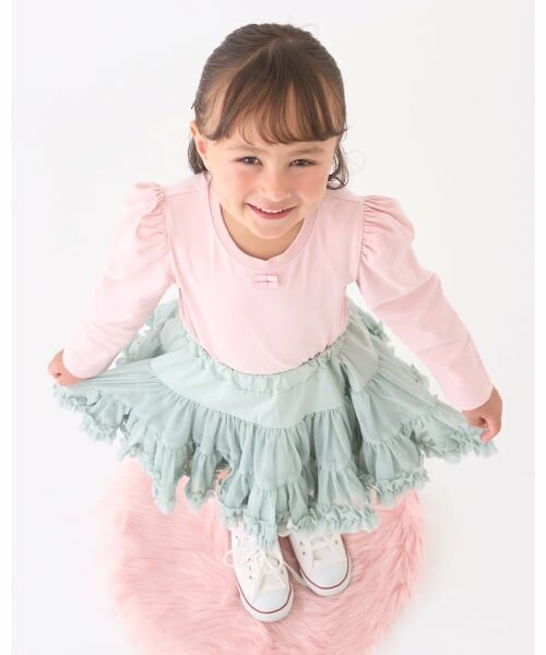 Lycee mine / リセマイン Tシャツ | 【Lycee mine バレエシリーズ】パワーショルダーリボン付きトップス | 詳細17