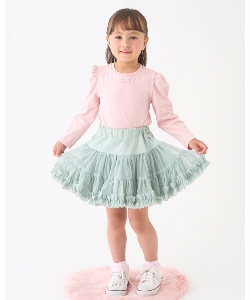 Lycee mine / リセマイン Tシャツ | 【Lycee mine バレエシリーズ】パワーショルダーリボン付きトップス | 詳細18