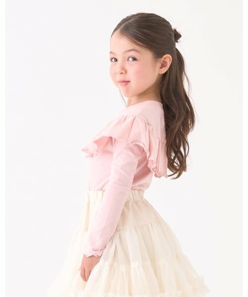 Lycee mine / リセマイン Tシャツ | 【Lycee mine バレエシリーズ】ラウンドフリルパール付きトップス | 詳細17