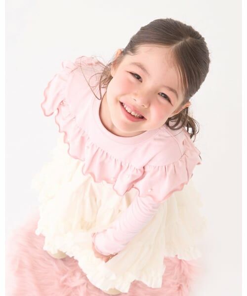 Lycee mine / リセマイン Tシャツ | 【Lycee mine バレエシリーズ】ラウンドフリルパール付きトップス | 詳細19