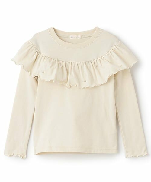 Lycee mine / リセマイン Tシャツ | 【Lycee mine バレエシリーズ】ラウンドフリルパール付きトップス | 詳細2