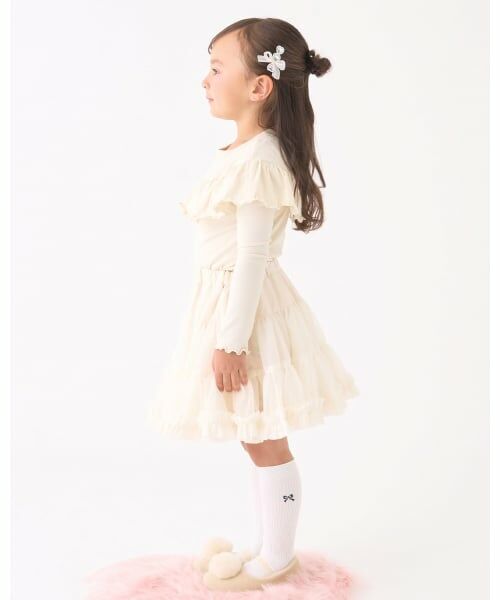 Lycee mine / リセマイン Tシャツ | 【Lycee mine バレエシリーズ】ラウンドフリルパール付きトップス | 詳細21