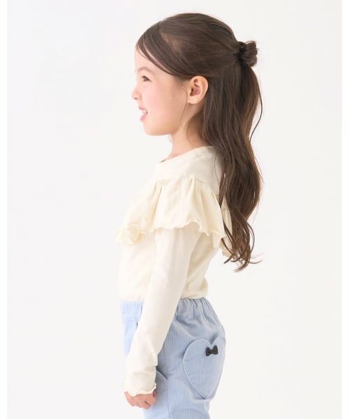 Lycee mine / リセマイン Tシャツ | 【Lycee mine バレエシリーズ】ラウンドフリルパール付きトップス | 詳細25