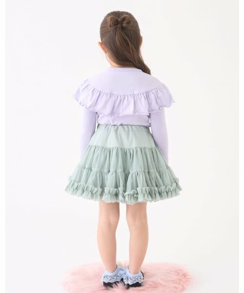 Lycee mine / リセマイン Tシャツ | 【Lycee mine バレエシリーズ】ラウンドフリルパール付きトップス | 詳細28