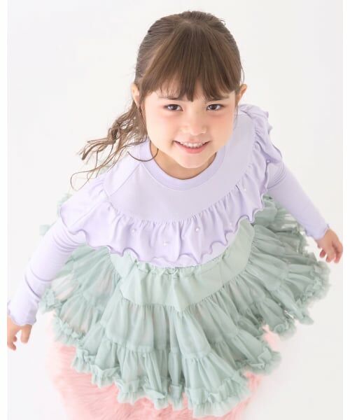 Lycee mine / リセマイン Tシャツ | 【Lycee mine バレエシリーズ】ラウンドフリルパール付きトップス | 詳細29