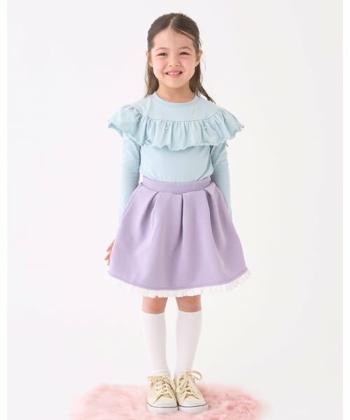 Lycee mine / リセマイン Tシャツ | 【Lycee mine バレエシリーズ】ラウンドフリルパール付きトップス | 詳細30