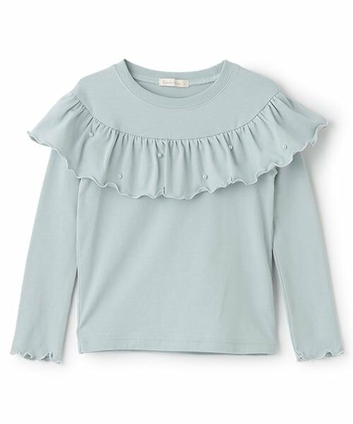 Lycee mine / リセマイン Tシャツ | 【Lycee mine バレエシリーズ】ラウンドフリルパール付きトップス | 詳細4