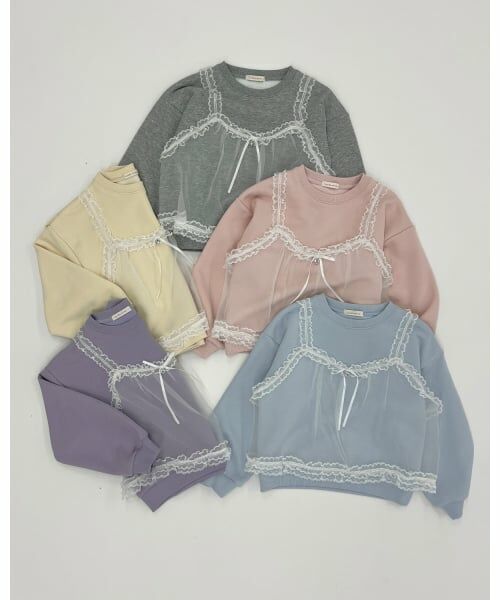 Lycee mine / リセマイン スウェット | 【Lycee mine バレエシリーズ】キャミドッキンクスウェット | 詳細13