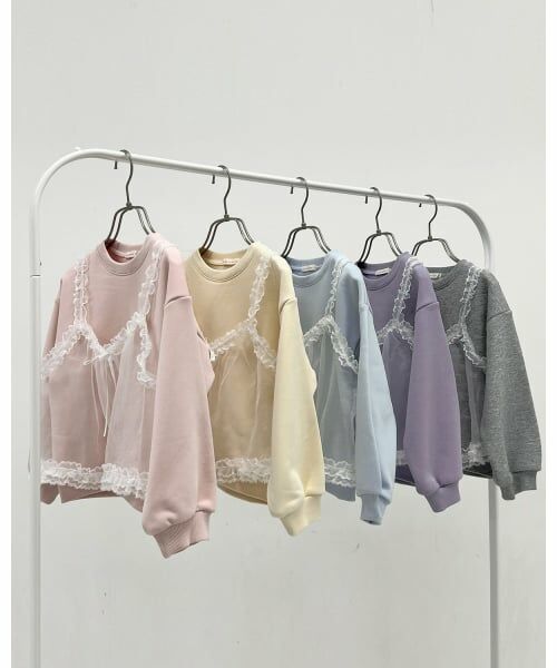 Lycee mine / リセマイン スウェット | 【Lycee mine バレエシリーズ】キャミドッキンクスウェット | 詳細14