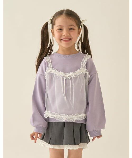Lycee mine / リセマイン スウェット | 【Lycee mine バレエシリーズ】キャミドッキンクスウェット（バイオレット）