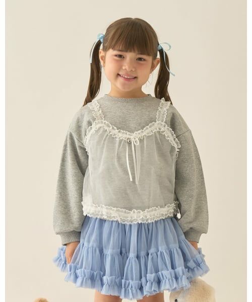 Lycee mine / リセマイン スウェット | 【Lycee mine バレエシリーズ】キャミドッキンクスウェット（トップ グレー）