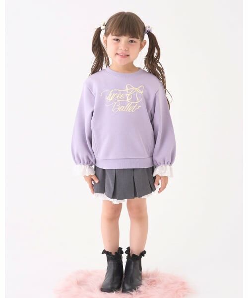 Lycee mine / リセマイン スウェット | 【Lycee mine バレエシリーズ】袖口レーススウェット | 詳細27
