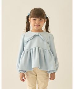 Lycee mine / リセマイン スウェット | 【Lycee mine バレエシリーズ】リボンカラーペプラムトップス