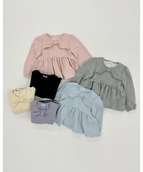 Lycee mine / リセマイン スウェット | 【Lycee mine バレエシリーズ】リボンカラーペプラムトップス | 詳細13