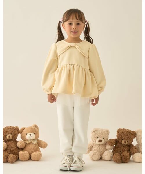 Lycee mine / リセマイン スウェット | 【Lycee mine バレエシリーズ】リボンカラーペプラムトップス | 詳細21
