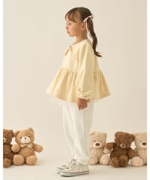 Lycee mine / リセマイン スウェット | 【Lycee mine バレエシリーズ】リボンカラーペプラムトップス | 詳細22
