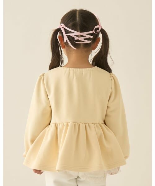 Lycee mine / リセマイン スウェット | 【Lycee mine バレエシリーズ】リボンカラーペプラムトップス | 詳細23
