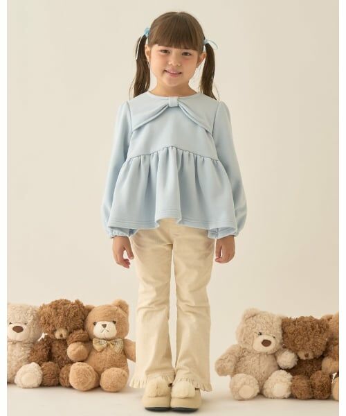 Lycee mine / リセマイン スウェット | 【Lycee mine バレエシリーズ】リボンカラーペプラムトップス | 詳細24