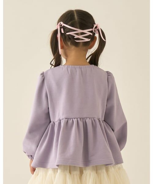 Lycee mine / リセマイン スウェット | 【Lycee mine バレエシリーズ】リボンカラーペプラムトップス | 詳細29