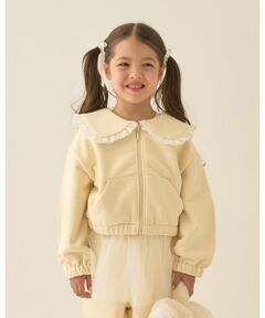 【Lycee mine バレエシリーズ】【セットアップ可】セーラーカラーフルジップスウェット