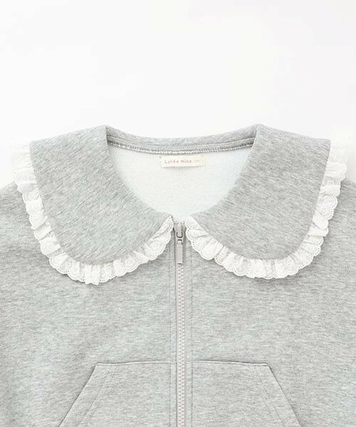 Lycee mine / リセマイン スウェット | 【Lycee mine バレエシリーズ】【セットアップ可】セーラーカラーフルジップスウェット | 詳細9